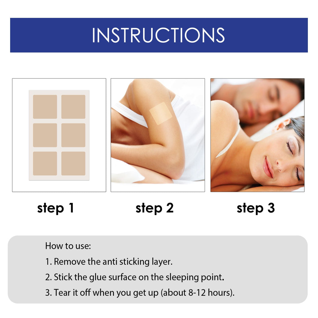 Sleep Patch Soothes The Body Improves Sleep Comfort Pamper Sleeping Body Patch