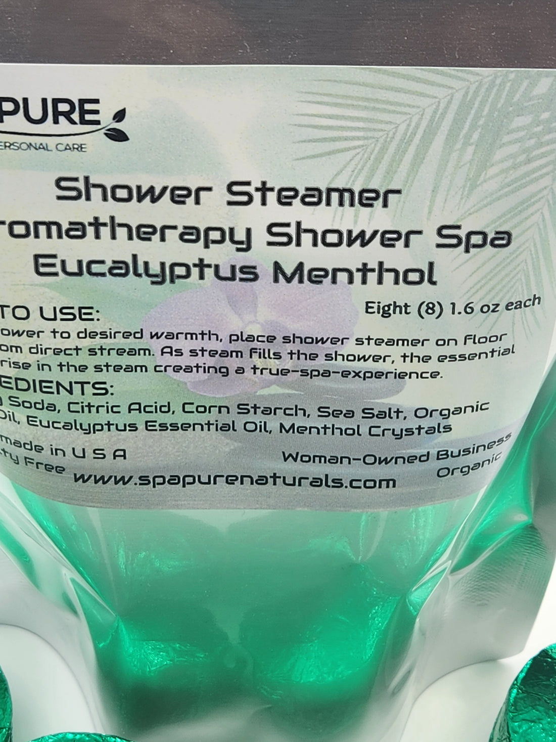 8 Aromatherapy Shower Bombs USA Made, 100% Natural/Organic Essential Oils-Transform your shower-Transform your mood