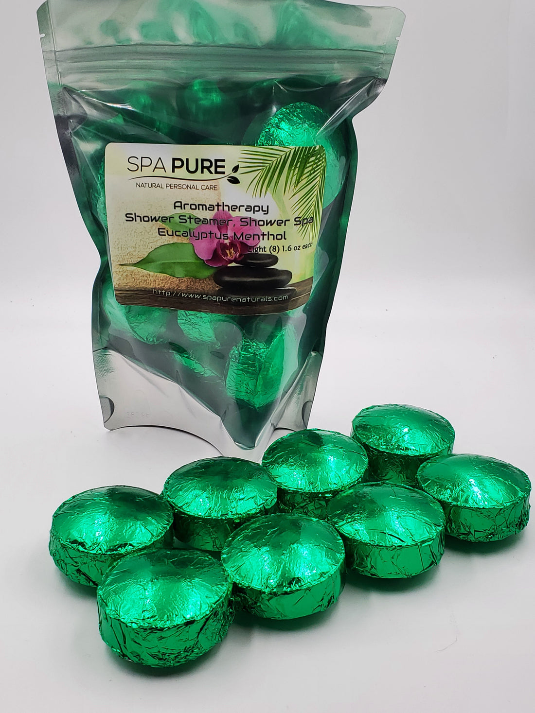 8 Aromatherapy Shower Bombs USA Made, 100% Natural/Organic Essential Oils-Transform your shower-Transform your mood