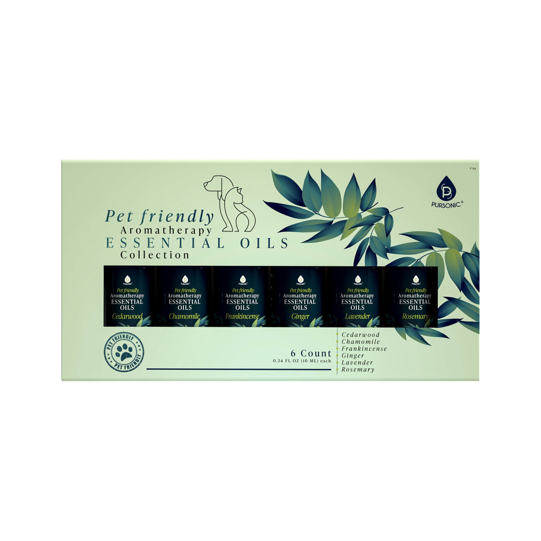 Pet Friendly 6 Pack Aromatherapy Collection by Pursonic