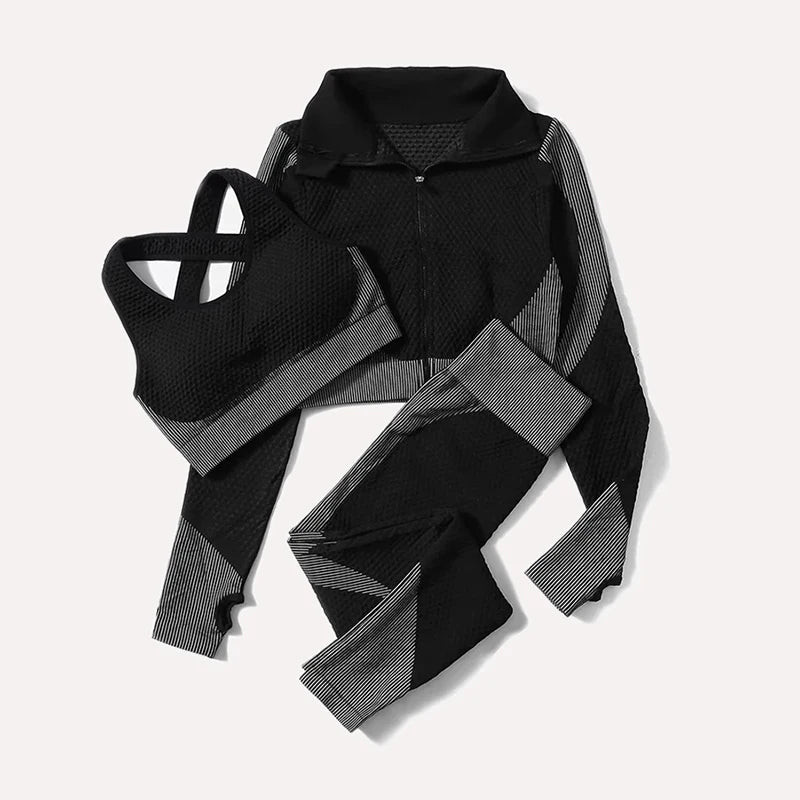 Yoga Leggings & Top Set Workout Clothes Gym Wear