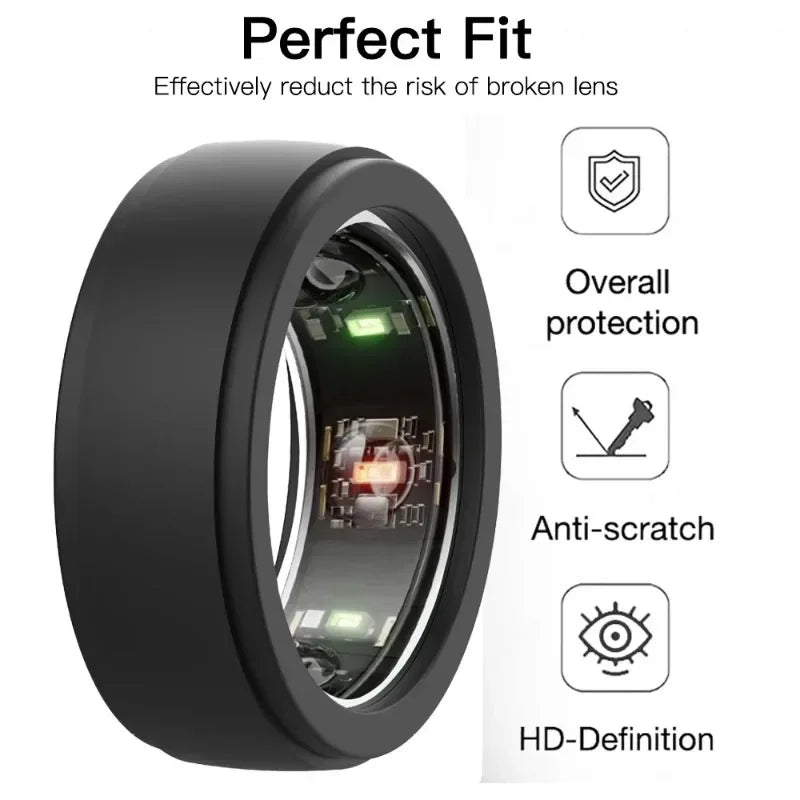 For Samsung Galaxy Ring Anti-Scratch Protective Soft Elastic Silicone Funda for Men Women Sleep Health Monitor Sports Smart Ring