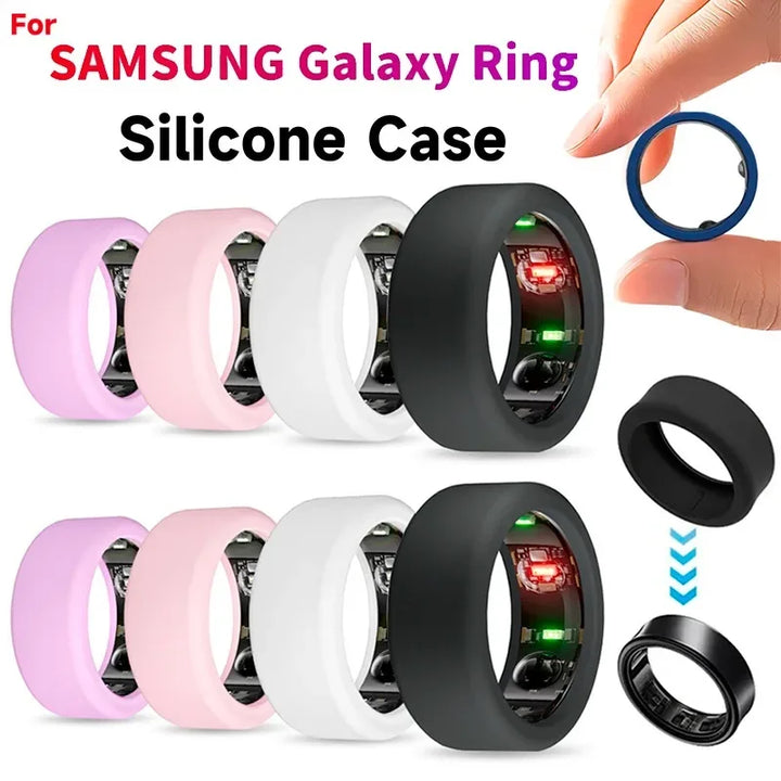 For Samsung Galaxy Ring Anti-Scratch Protective Soft Elastic Silicone Funda for Men Women Sleep Health Monitor Sports Smart Ring