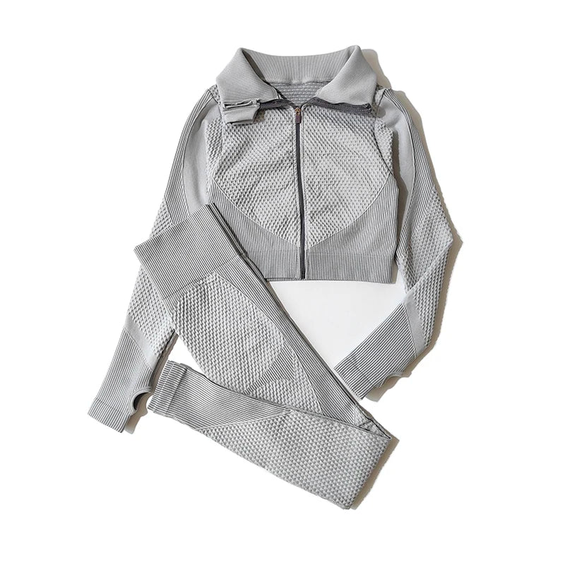 Yoga Leggings & Top Set Workout Clothes Gym Wear