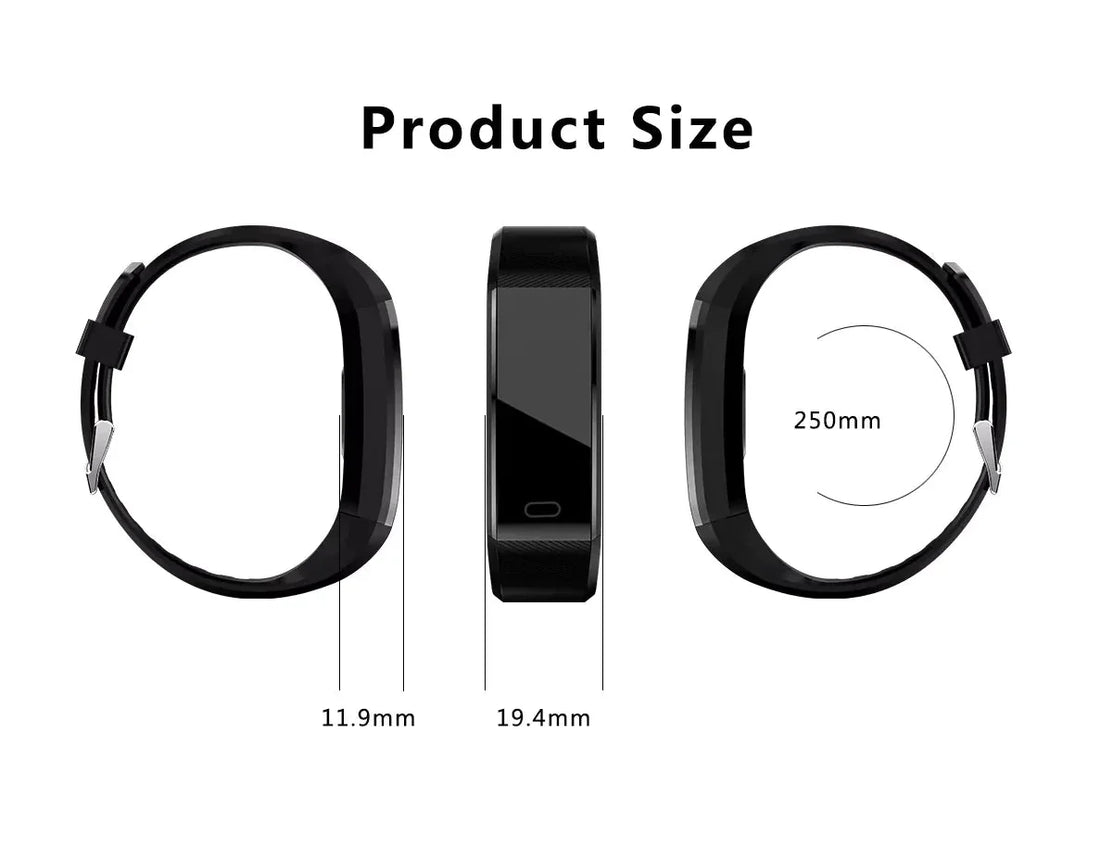 IP67 Waterproof Fitness Tracker Smart Watch with Heart Rate, BP, Sleep & Multi‑Sport
