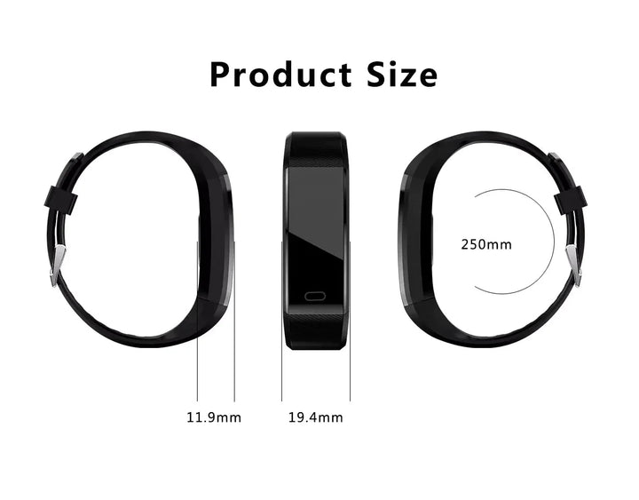 IP67 Waterproof Fitness Tracker Smart Watch with Heart Rate, BP, Sleep & Multi‑Sport