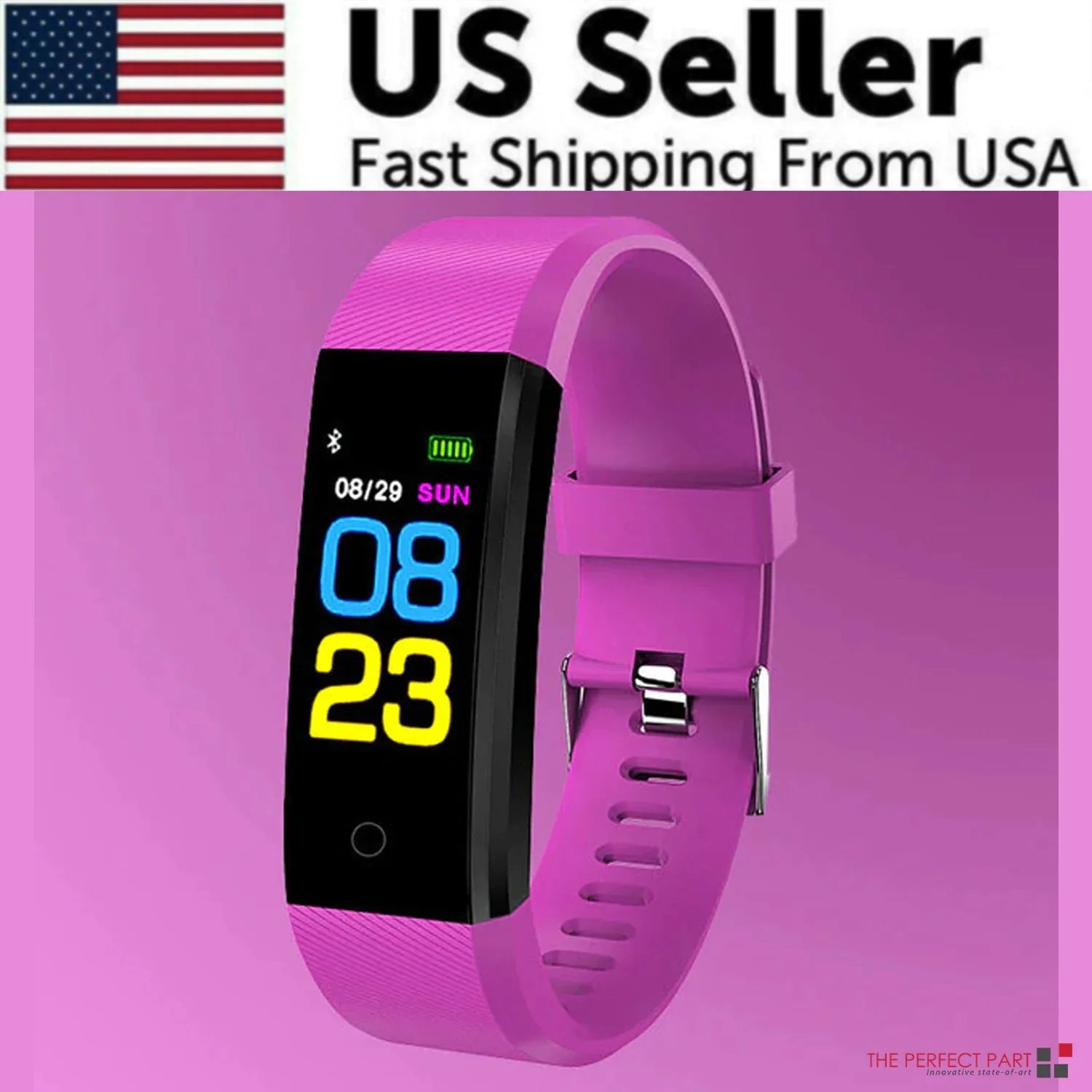 IP67 Waterproof Fitness Tracker Smart Watch with Heart Rate, BP, Sleep & Multi‑Sport