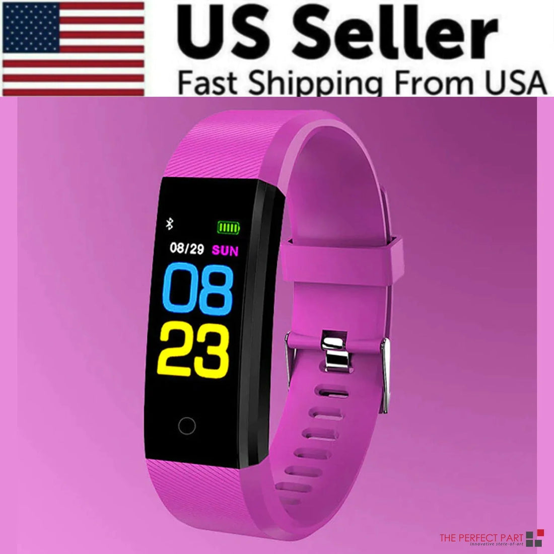 IP67 Waterproof Fitness Tracker Smart Watch with Heart Rate, BP, Sleep & Multi‑Sport