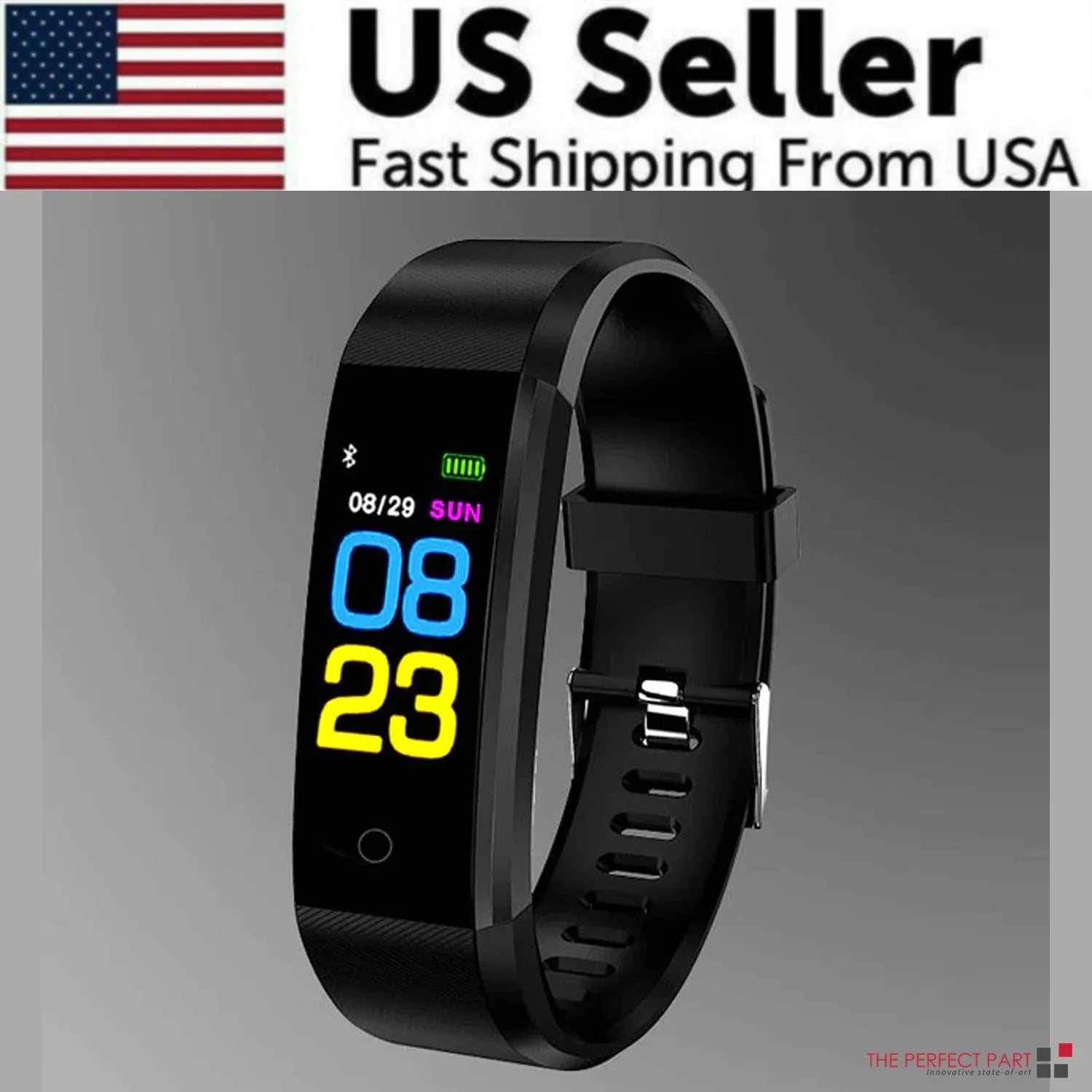 IP67 Waterproof Fitness Tracker Smart Watch with Heart Rate, BP, Sleep & Multi‑Sport