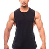 New Sport Plain Shirts For Men Bodybuilding Singlet Gyms Shirts Sleeveless Shirt Blank Fitness Clothing Sportwear Muscle Vest Men's Fitness T-Shirt Round Neck Sleeveless Vest Stretch Solid Color Fitness Sports Shirts