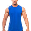 New Sport Plain Shirts For Men Bodybuilding Singlet Gyms Shirts Sleeveless Shirt Blank Fitness Clothing Sportwear Muscle Vest Men's Fitness T-Shirt Round Neck Sleeveless Vest Stretch Solid Color Fitness Sports Shirts