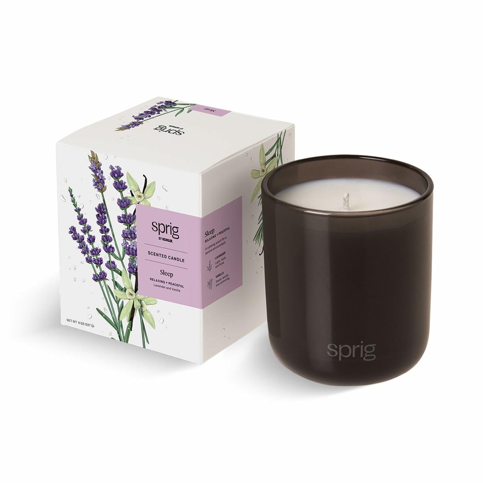 Sprig by Kohler Sleep Aromatherapy Candle with Lavender and Vanilla - 8 oz