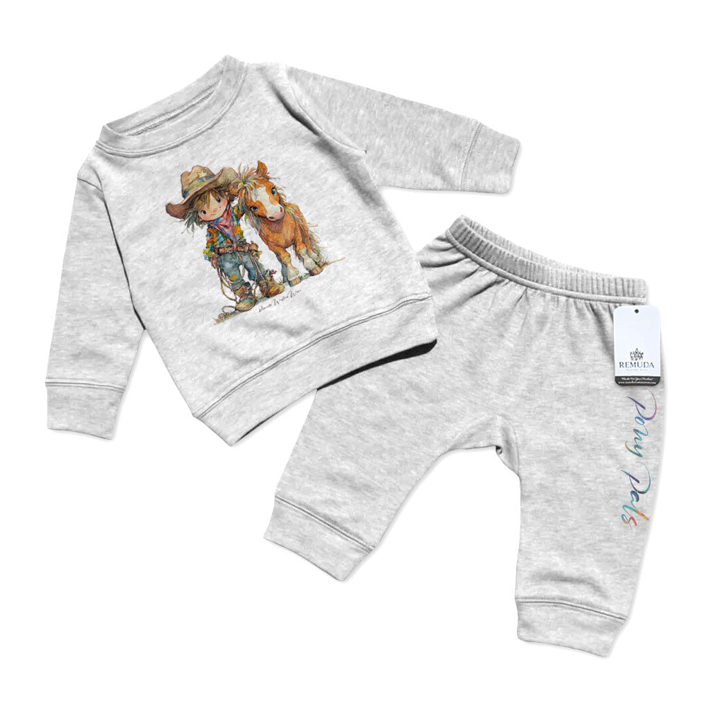 Pony Pals Cowboy - Infant Boys Western 2 Piece Sweatsuit